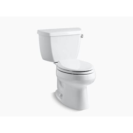 KOHLER Classic Elongated 1.28 GPF Toilet W/ Right-Hand Trip Lever, 1.28 gpf, White 3575-RA-0